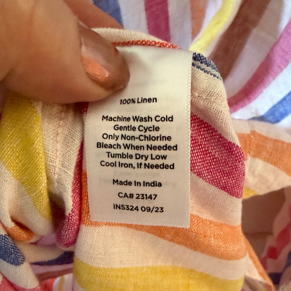 NWT Talbots Multicolor Striped Shirt - Picture 3 of 5
